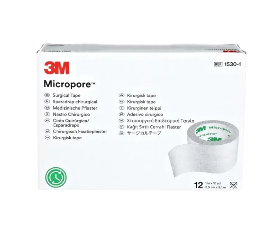 13842-3m micropore papirova naplast bila 2.5cmx9.1m 1530-1 12ks 13842-3m micropore papirova naplast bila 2.5cmx9.1m 1530-1 12ks